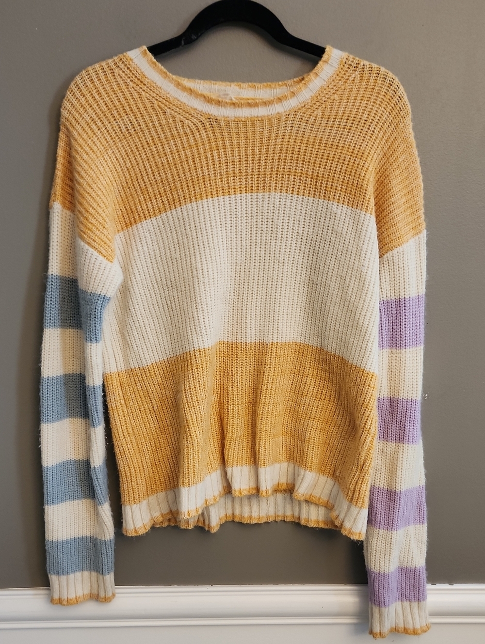 Hem & Thread Cozy Striped Knit Women's Sweater